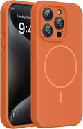 Miracase Magnetic for iPhone 15 Pro Case, Silicone, Soft Microfiber Lining by Miracase