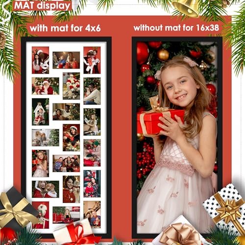 DUENPY 16x38 Collage Frame For 20 4x6 Photos Black - Image 2