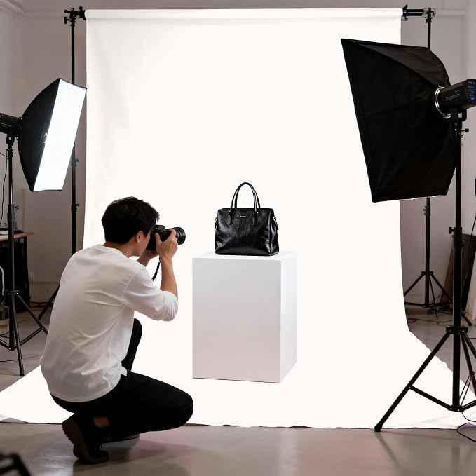 Ivory Photography Backdrop for Photoshoot, Fabric 6x9ft | Polyester Studio Photo Backgrounds, Non Reflective, Easy to Hang, for Portrait Shoot, Product, Party Decor, Video Creation - Image 4