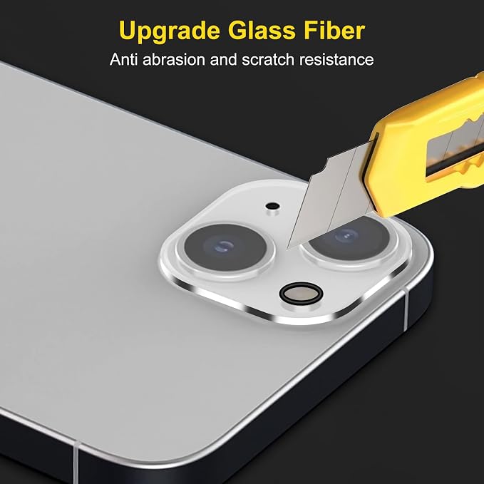 Camera Lens Protector (3 Pack) Compatible with iPhone 13 6.1"& iPhone 13 mini 5.4" Camera Lens Cover Protection, HD Clear Anti-Scratch - Image 6