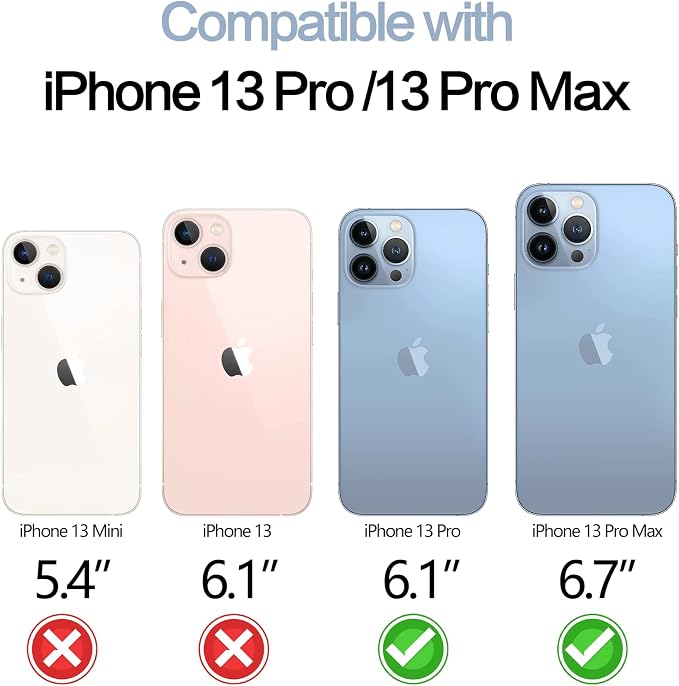 YWXTW [3+1] [Upgraded] Camera Lens Protector for iPhone 13 Pro Max 6.7 Inch/iPhone 13 Pro 6.1 Inch, [Keep Original Camera] [Installation Frame] Tempered Glass Camera Lens Cover, 1 Set (Sierra Blue) - Image 2