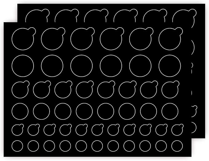 TINGYI Webcam/Camera Covers Privacy Stickers for Lens Privacy Protection- 3 Sizes 2 Styles - 100 Black Ultra Glossy Privacy Stickers -Removable and Reusable Laptop's Webcam Sticker by TINGYI