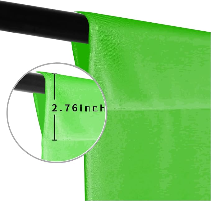 Green Photo Backdrop for Photoshoot Background Photography 5x7ft | Polyester, Chroma Key, Live Streaming, Zoom Video Studio, Online Courses - Image 5