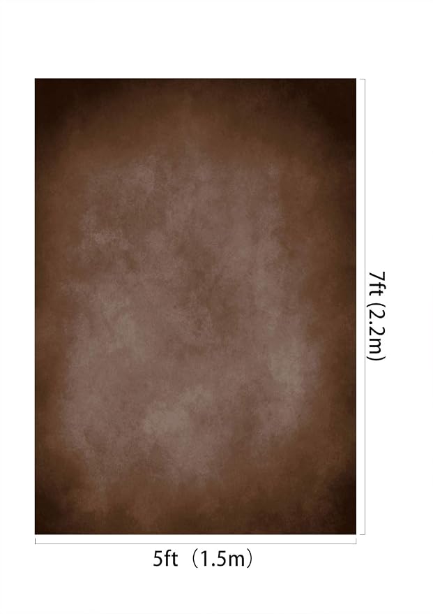 Kate 5x7ft Brown Portrait Backdrops Vintage Brown Backgrounds for Professional Photography Studio - Image 2