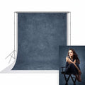UrcTepics 8×12 ft Denim Blue Fabric Photo Backdrops, Classic Abstract Texture Backdrop for Headshots and Portraits, Vintage Photography Background for Studio and Events. by UrcTepics
