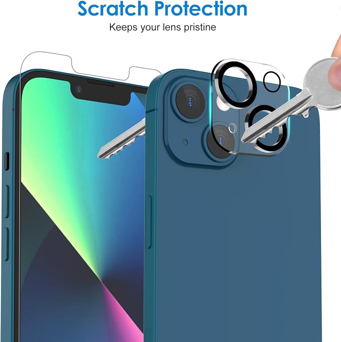 JETech Screen Protector for iPhone 13, 2+2 Pack | with Camera Lens Protector, HD Clear Tempered Glass, Anti-Scratch Protection, Easy Installation Tool - Image 5
