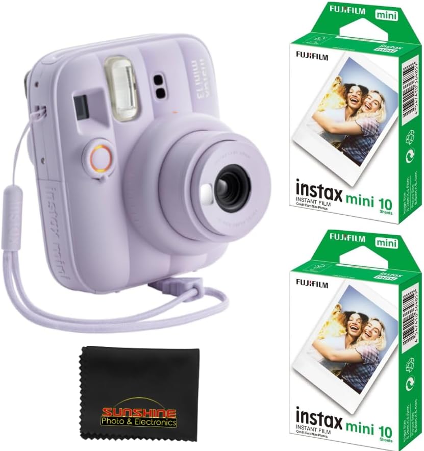 Fujifilm Instax Mini 13 Instant Film Camera (Dreamy Purple) with 20 Sheets Fujifilm Instax Mini Instant Film by FUJIFILM