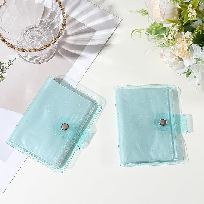 2 Pack 3x4in Instax Mini Photo Album Polaroid Picture Holder Book 36 Pockets PVC Rectangle Pale Turquoise Small Wallet Album Holder for 3 Inch Pictures Photos Photocard Holder Storage - Image 7