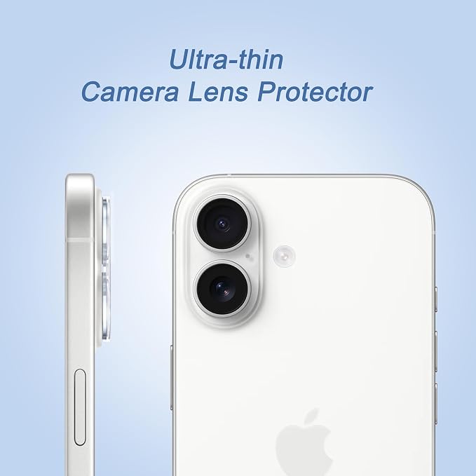 Ailun Screen Protector + Camera Lens Protector for iPhone 17, 3+3Pack | 6.3 inch, Installation Frame, Sensor Protection, Dynamic Island Compatible, Tempered Glass, Case Friendly - Image 4