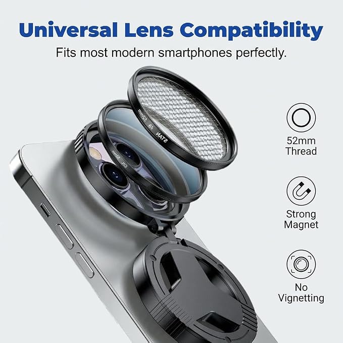 2 in1 Magnetic CPL Star Filter, 2026 New Magnetic CPL Phone Camera Lens Filter Kit, Upgraded Polarizing Filter for Cellphone and Camera, Polarizing Lens for Travel (CPL Filter) - Image 5