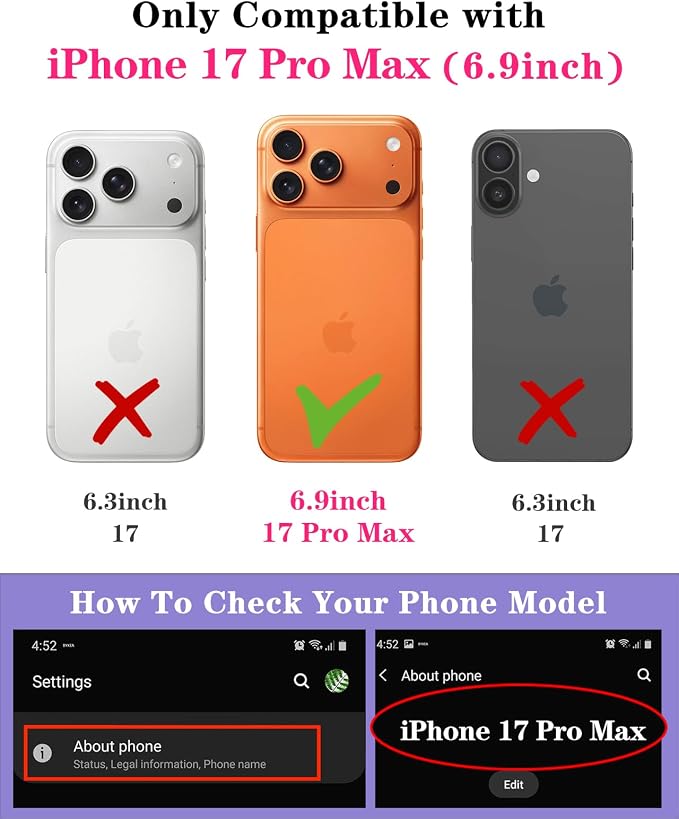 for iPhone 17 Pro Max Case - Women Cute Phone Cover Girly Pretty Unique Aesthetic Design Slide Camera Cover Protective Case for Apple for iPhone 17 Pro Max, Flowers Floral - Image 2