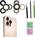 3pcs/Set Back Camera Lens Glass Replacement for iPhone 16 Pro/16 Pro Max Camera Lens Replacement with Pre-Installed Adhesive + Repair Tool Kit, Anti-Lens Scratch & Waterproof by Dogxiong