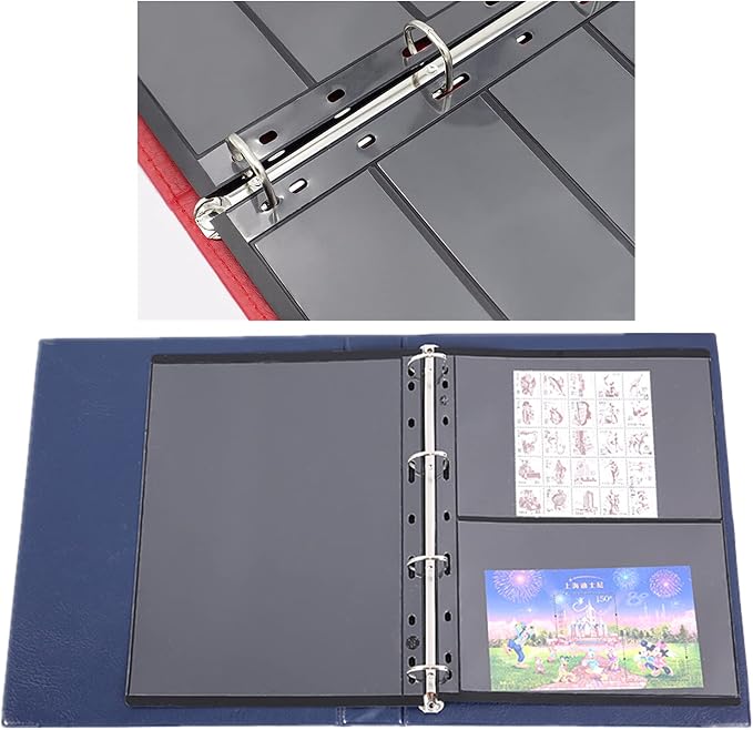 MUDOR Stamp Pages for Stamp Collection Album Binder Book, 10 Sheet 8 Grids | Stamp Sleeves 8 Pocket for Collectors ,Stamp Collecting Sheets Supplies,Professional Pack - Image 6
