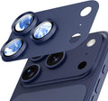 for iPhone 17 Pro Max Camera Lens Protector- Deep Blue | Aluminum Alloy, Tempered Glass Camera Cover, Nano Reinforced Adhesive, Accessories, Anti-Drop, Anti-Scratch, Case Friendly by WumigooProducts