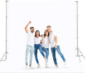 BEIYANG White 10 x 20 Ft Large Screen Backdrop for Photography, Pure White Non-Reflective Fabric Wrinkle Free Photo Background for Zoom Meeting, Game Live Steaming and Photo Studio Shooting Props by BEIYANG