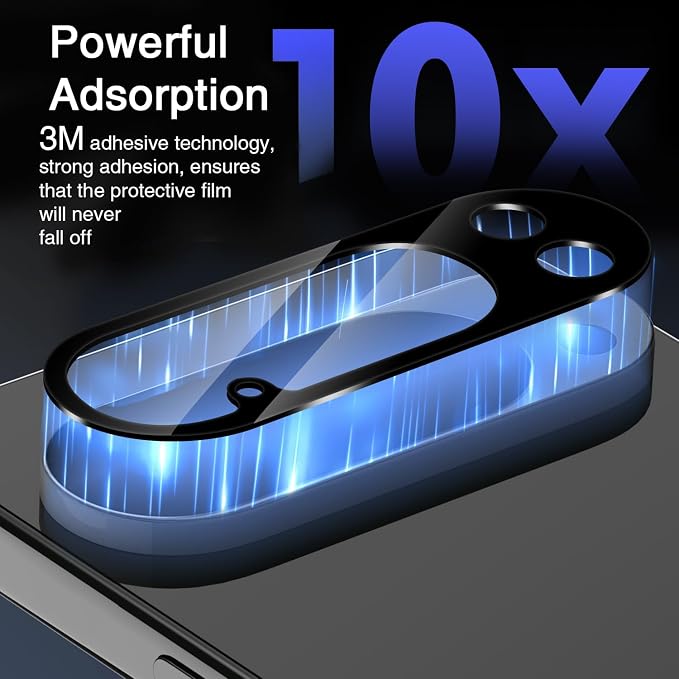Wiaocit Tempered Glass Camera Lens Protector for Google Pixel 10 Pro XL | 4 Pack, 9H Hardness, Ultra HD, Anti-Scratch, Case Friendly - Image 3