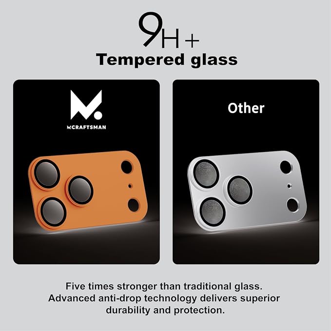 for iPhone 17 Pro Max Camera Lens Protector, 2 Pack |Aerospace-Grade Aluminium | Full Protective Cover | Anti-Glare Sapphire Glass | Colour-Matched Finish Cosmic Orange - Image 8