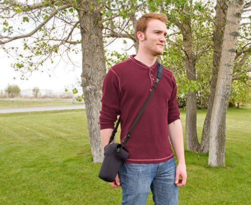 OP/TECH USA Soft Pouch – Compact digital camera case, lightweight accessories pouch, sleek neoprene sleeve for DSLR, perfect for backpacks & travel – durable protection in style D-Midsize Pro (Nature) - Image 4