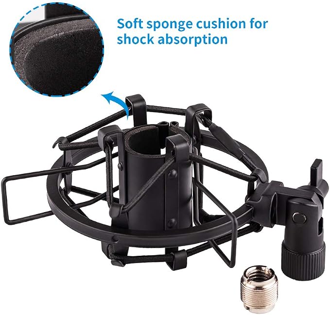 Microphone Shock Mount Holder Clip Mic Anti-Vibration for 22mm-26mm Diameter Dynamic Mic Like Shure SM58 58S SM57 PAG48 Sennheiser E835 E845 AKG D5S Samson Q7 Q8 Behringer Xm8500 - Image 6