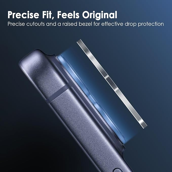 FanTEK Camera Lens Protector Compatible with iPhone 17 Pro Max, 9H Tempered Glass Camera Screen Cover, Ultra HD Clear Acrylic Full Coverage Guard, Case Friendly - Image 6
