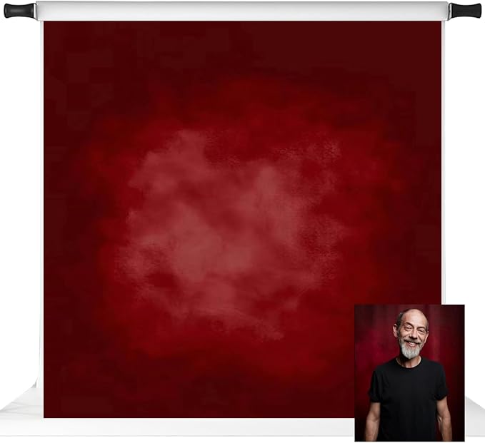 Kate Red Photography Backdrops Abstract Photo Backdrop Poratrait Background for Photoshoot, 10x10ft by KateBackdropforPhotography
