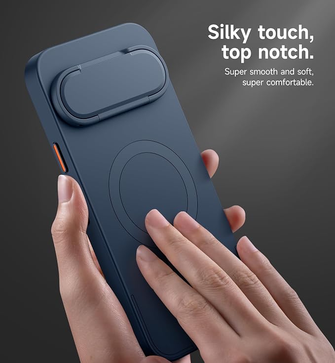 SURITCH for Google Pixel 10/10 Pro Phone Case, Compatible with MagSafe, Protective Cover with Camera Cover & Adjustable Metal Kickstand for Pixel 10/10 Pro 2025 -Dark Blue - Image 5