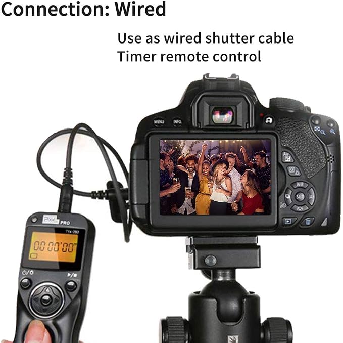 Remote Shutter Compatible for Canon, PIXEL Wireless Shutter Release Timer Remote Control E3/N3 Compatible for Canon Eos 1D 5D Mark IV 5D 6D 7D Mark R5 R6 50D 40D 30D 20D 10D D60 RP XT T7i 500D 90D - Image 5