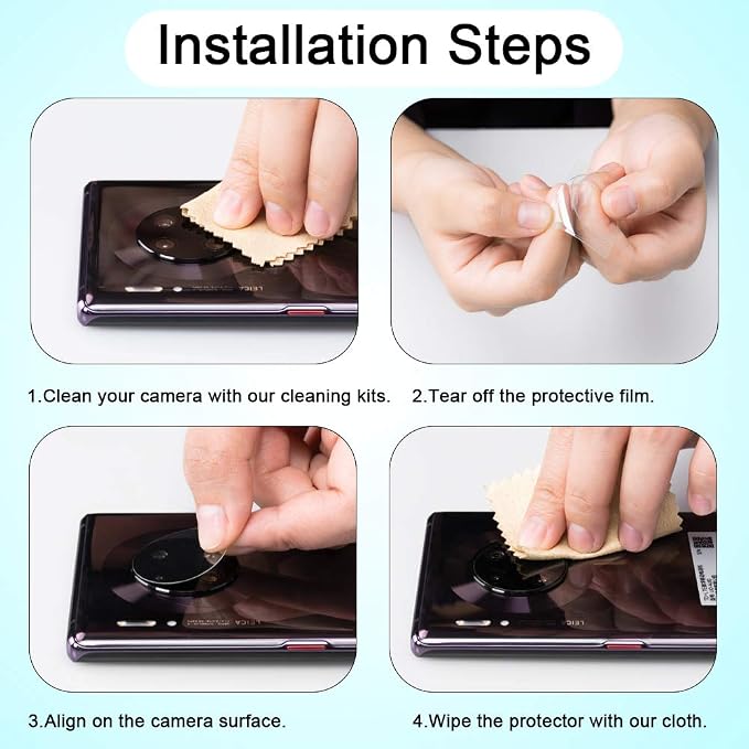 Orzero (3 Pack) Camera Lens Protector Compatible for Samsung Galaxy S24/S23/S23 Plus (Not for S24 Plus/S23 FE) Protector de Cámera Tempered Glass 9H Precise Camera Cutouts Anti-Scratch Does Not Affect Night Shots and Flash - Image 7