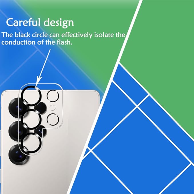 BIGFACE Galaxy S25 Ultra Tempered Glass Screen Protector + Camera Lens Protector [2 + 2 Pack][Case Friendly][Anti-Scratch][Ultrasonic Fingerprint Unlock]HD Protective Film for Samsung Galaxy S25 Ultra - Image 4