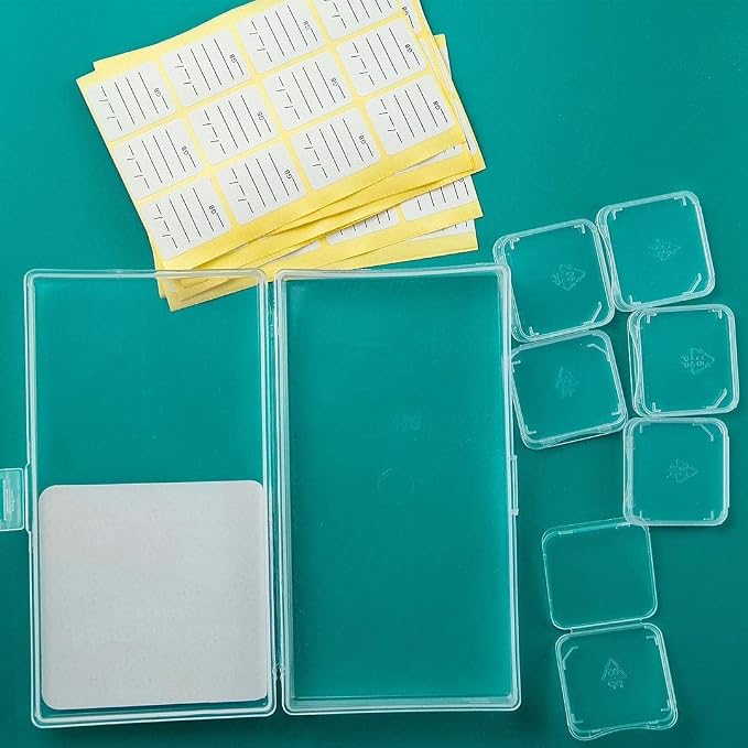 (120 Count) SD Card Labels Flash Drive Labels Stickers with 6 Free SD Card Cases & Container Multi-use Writable & Removable Stick-On Camera Memory Card Labels - Image 6