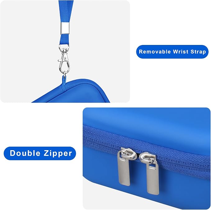 Canboc Carrying Case for CHUZHAO Vintage Mini Digital Camera, Blue | Portable TLR Style Retro Camera Bag, Mesh Pocket fits USB Cable, SD Card, Case Only - Image 5