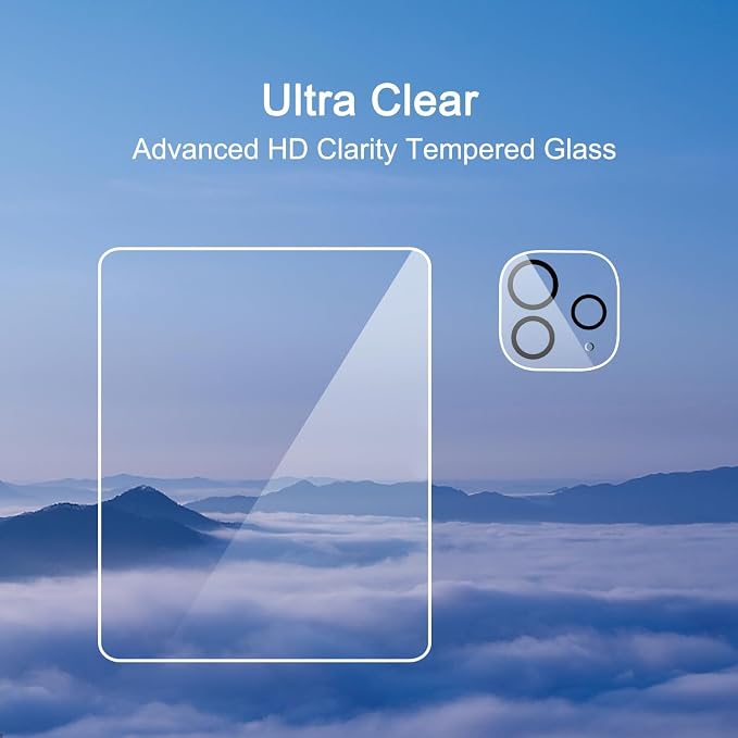 Ailun Screen Protector+Camera Lens Protector for iPad Pro 13 Inch, 2+2 Pack | 2025/2024 [8th/7th Generation,M5/M4], Tempered Glass, Case Friendly, Face ID Apple Pencil Compatible - Image 3