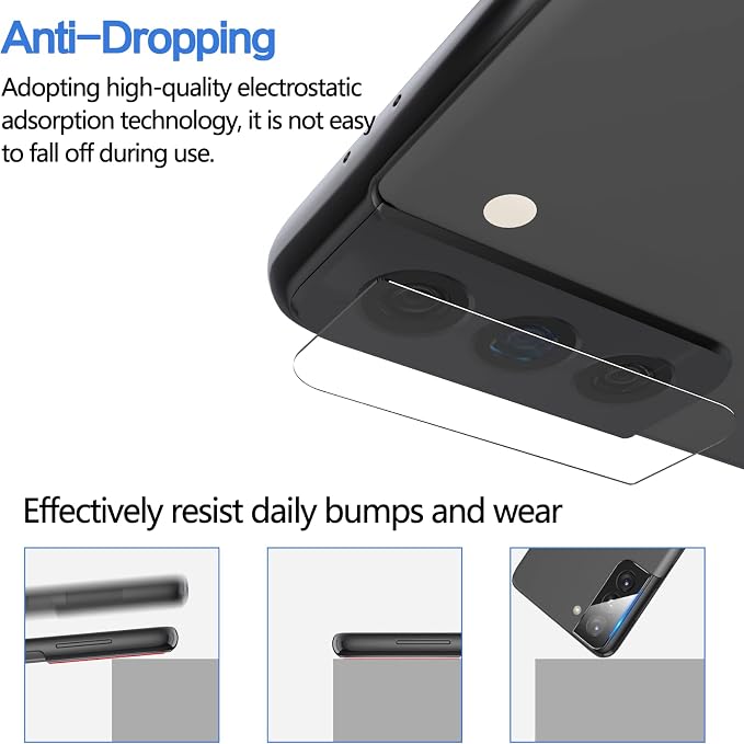 YWXTW 3 Pack for Samsung Galaxy S22 / S22 Plus Camera Lens Protector, 9H Tempered Glass, Anti Scratch, Ultra Thin - Image 5