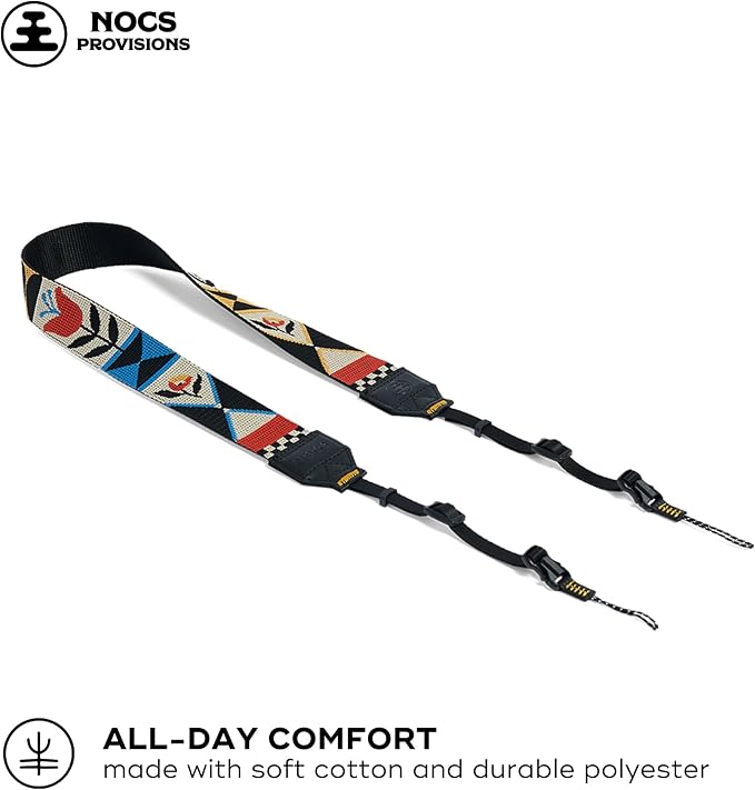 Nocs Provisions NocLoc Woven Tapestry Strap, Binocular & Camera Carry Accessory for All‑Day Comfort Hold - Flora - Image 2