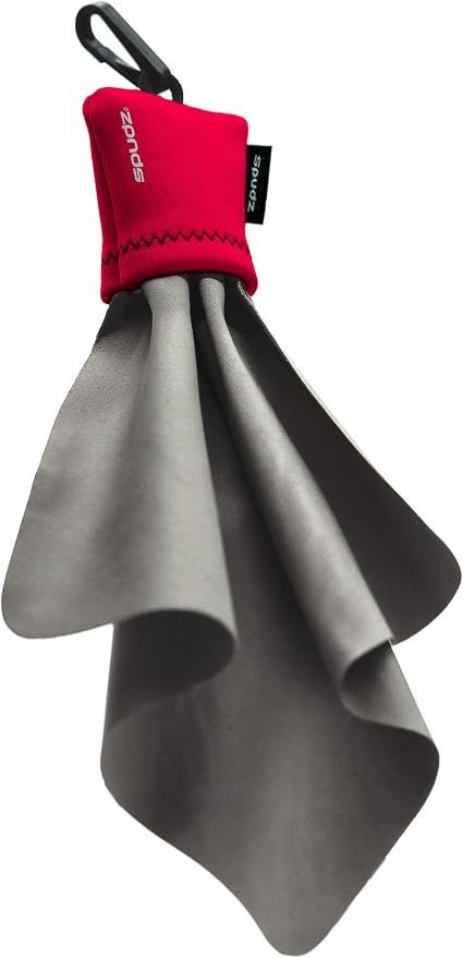 Classic Microfiber Lens Cleaner – Clip-On Pouch, Washable – for Binoculars, Scopes, Glasses, Screens | Classic | Red, 6 x 6 Inch (3-Pack) - Image 6