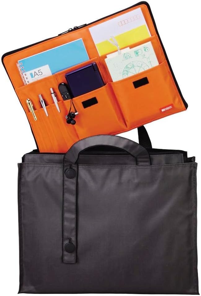 LIHITLAB Laptop Sleeve with Storage Pockets (Bag-in-Bag), 10 x 13.8 Inches, Black (A7554-24) - Image 6