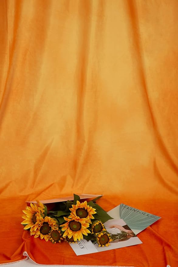 Kate Orange Photography Backdrops Abstract Photo Backdrop Poratrait Background for Photoshoot, 8x8ft - Image 4