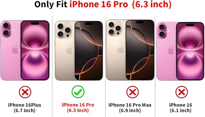 Cute Black Cheetah Print Phone Case for iPhone 16 Pro 6.3" | Aesthetic Leopard Pattern Design Cover Full Camera Lens Protective Shockproof Soft Slim TPU Funda for Men Women Girls - Image 2