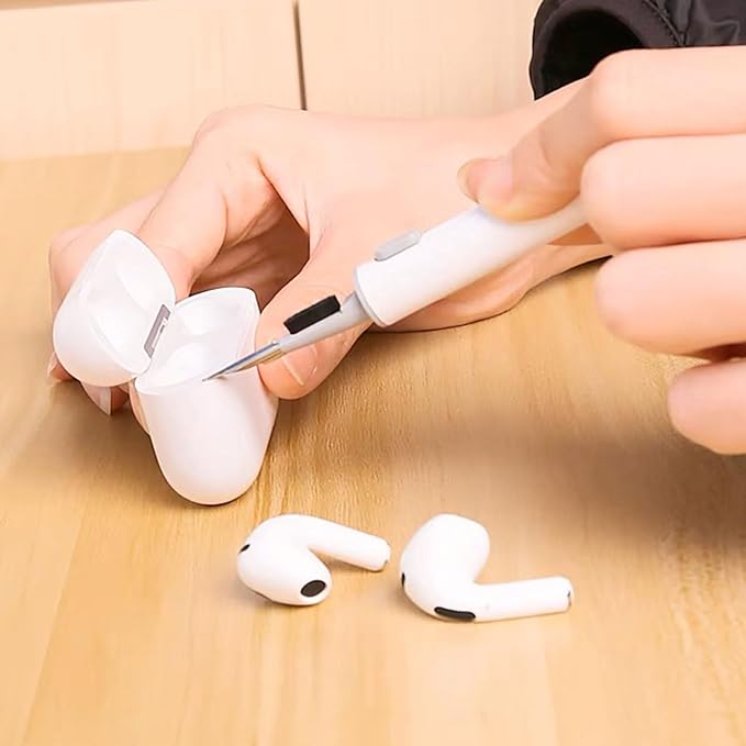 Cleaning Kits for Airpods Pro 1 2 3 Multi-Function Cleaner Pen Soft Brush for Bluetooth Earphones Case Cleaning Tools for iPhone 16 15 Pro Max Lego Camera Lens (White). - Image 5