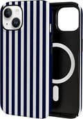 TPU Phone Case for iPhone 15, MagSafe Wireless Charging Compatible, Shockproof Slim Fit Protective Cover with Anti-Yellowing & Raised Camera Protection (Stripe 3, iPhone 15) by Unknown