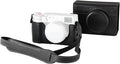 SMALLRIG Leather Half Case for FUJIFILM X100VI, Flip Cover, Shoulder Strap | Genuine Leather Material, Portable and Protecting (Black) by SmallRig