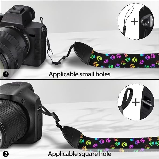 Coldinair Black Adjustable Camera Strap Universal Neck & Shoulder Soft Padded Strap for All DSLR Cameras,Binoculars - Image 5