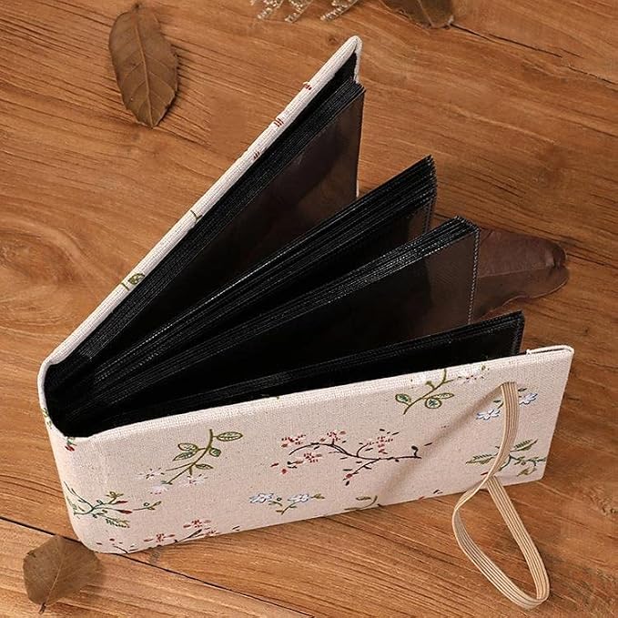 Photo Album 4x6, Soft Fabric Cover Pictures Photo Albums Memory Book for Family Baby Wedding Anniversary Birthday (Multicolor, 100 Pockets) - Image 3