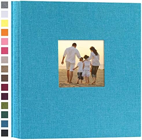 potricher Photo Album 4x6 Pictures, 1000 Pockets, Linen Cover, Blue by potricher