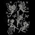 5 Pcs Fairy Pattern Iron on Rhinestones Transfer, Bling Crystal Clothing Repair Applique Heat Transfer Patches for T-Shirt Vest Shoes Hat Jacket Pants Bags Decor by GOMAKERER