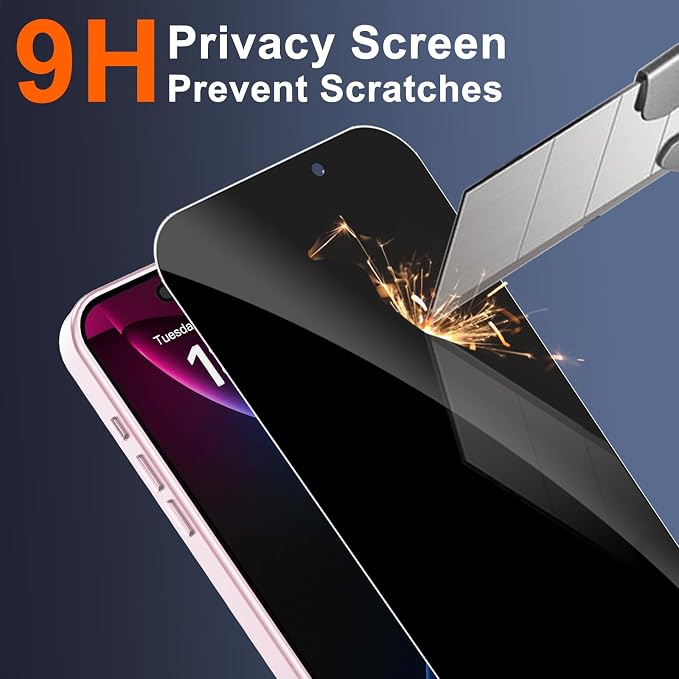 for iPhone 14 Plus Case with Privacy Screen Protector, Pink | Full Camera Protection, Translucent Matte Magnetic, Compatible with MagSafe, Shockproof Phone Cover, Slim Fit Women/Girls - Image 8