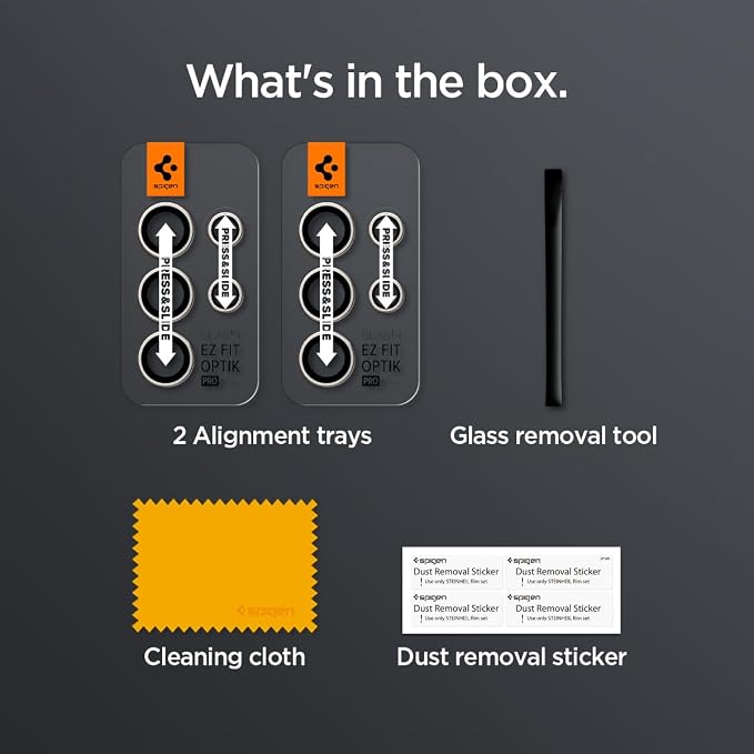 Spigen Camera Lens Protector for Galaxy S24 Ultra - Titanium Violet[2 Pack] | GlasTR EZ Fit Optik Pro, 9H+ Tempered glass, Scratch resistant, Original photo quality, Auto-align tray, Case-friendly - Image 7