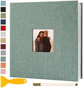 Photo Album Self Adhesive Pages Scrapbook 13.2x12.8 Green 40 Pages by Semfalbuums