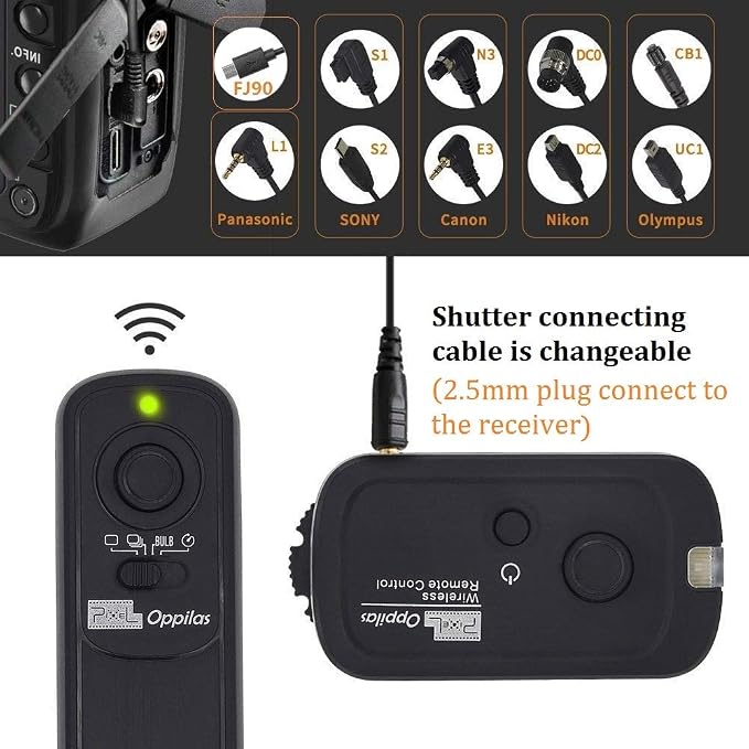 Pixel 2.4GHz Wireless Remote Control S1 Remote Shutter Release for Sony | Shutters for Sony RM-L1AM A300 A350 A400 A450 A500 A550 A560 A580 A700 A850 A900 A35 A37 A55 A57 A65 A67 A77M2 A99 A99M2 - Image 5