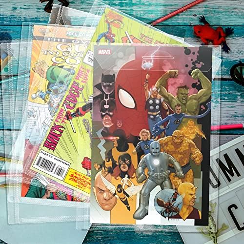 Comic Book Bags, Binder Sleeves for Comic Books, 12 Pack Comics Protector Bags - Image 5
